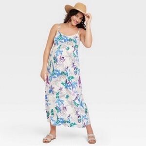 INGRID & ISABEL Floral Maxi Maternity Dress XS